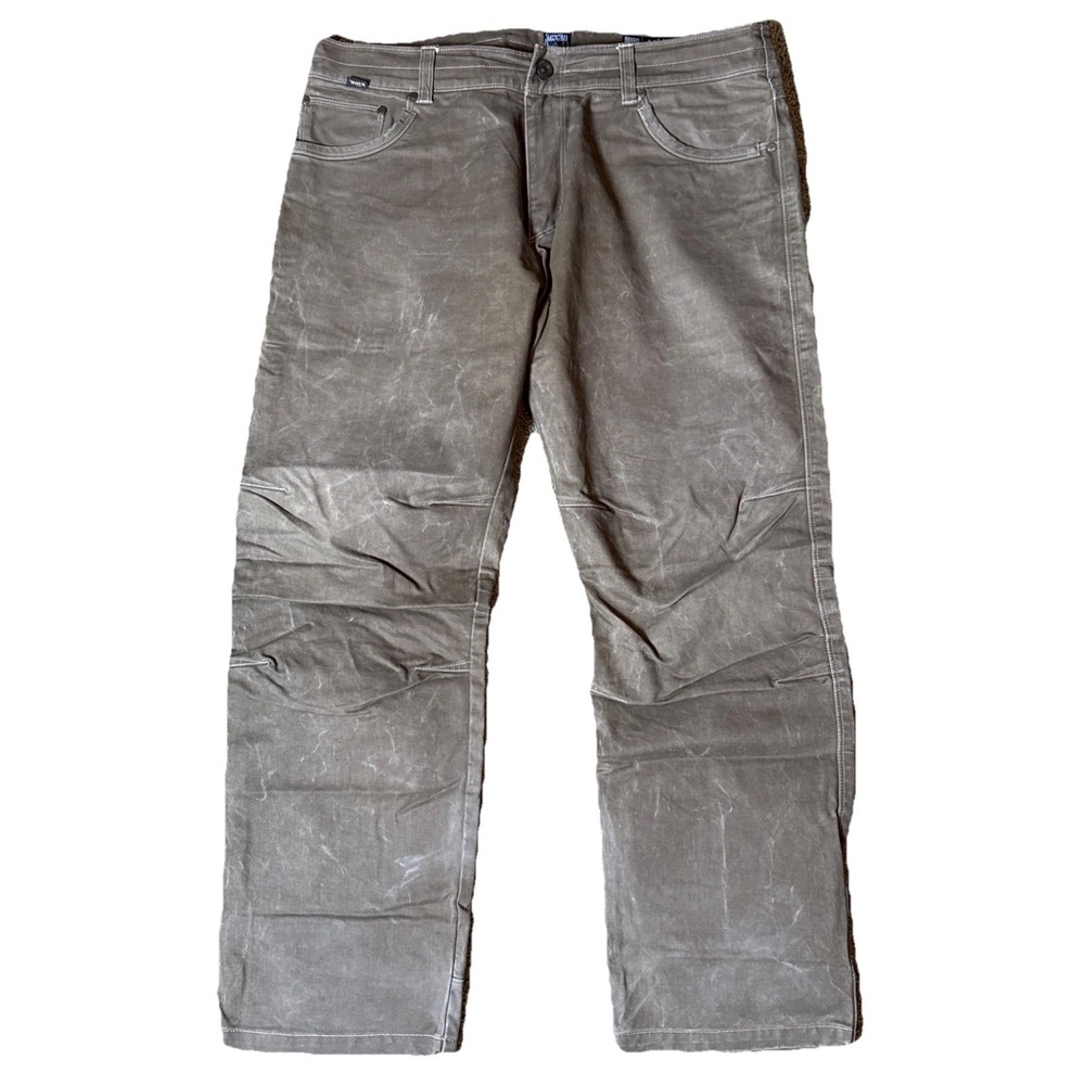 Kuhl Ryder Mens Pants 36x29 Tan Patina Dye Utility Workwear Outdoor Grunge